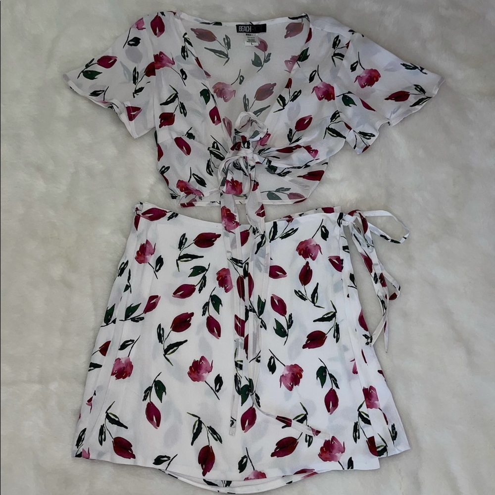 Beach Riot tulip top and skirt